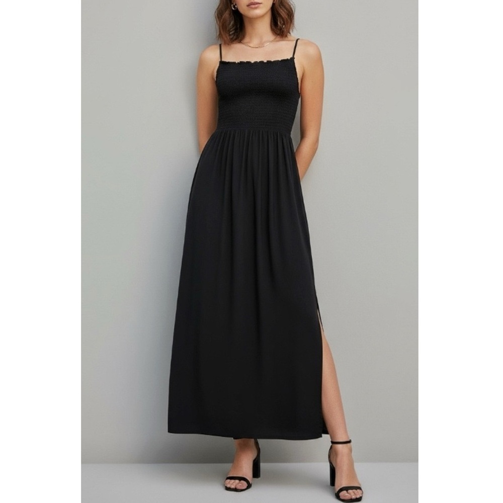 HILL HOUSE Isabel Nap Dress, Black, Small - Picture 2 of 11